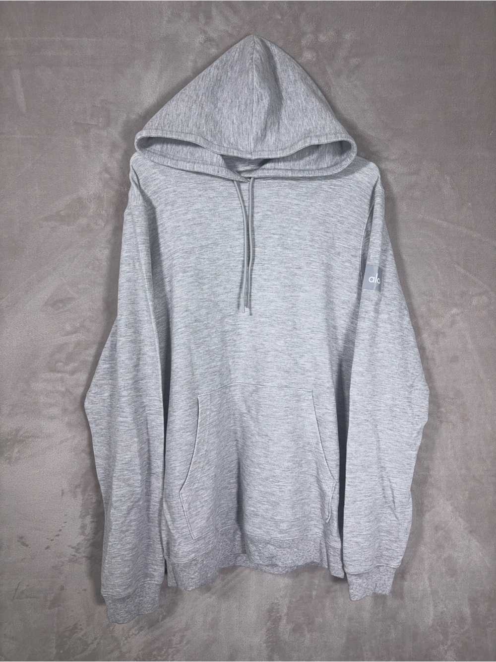 Alo Yoga Hoodie Mens Large Heather Gray Performance Pullover